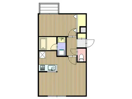 CITY-MODE・N25(1LDK/3階)の間取り写真