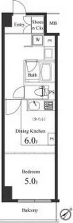 プライマル小石川 2階階 間取り