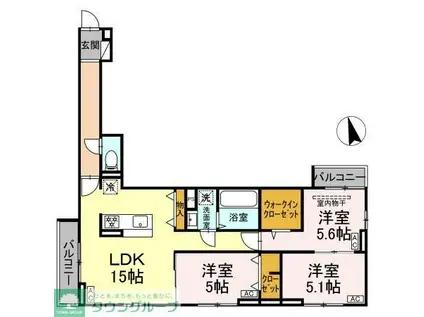 セレスティア下石神井(3LDK/2階)の間取り写真