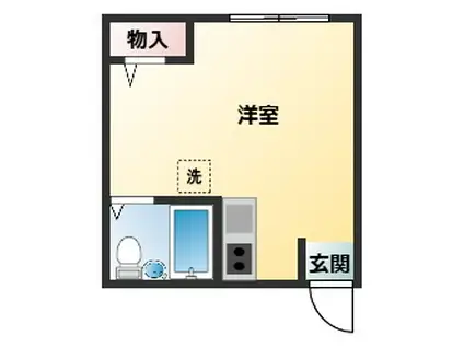 平野本町センタービル(ワンルーム/4階)の間取り写真