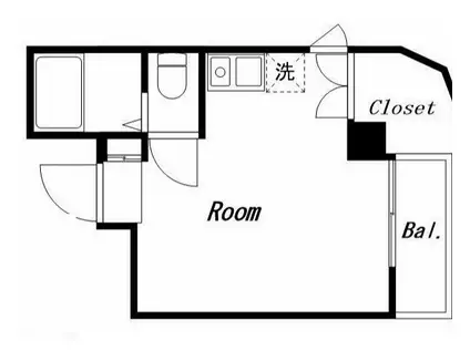 リベルテ新中野(ワンルーム/5階)の間取り写真