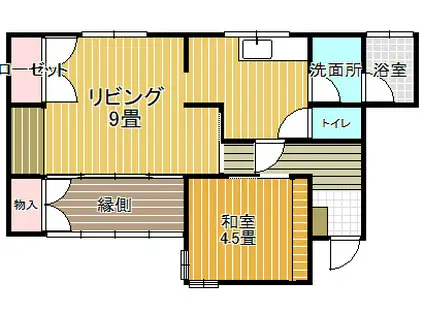 グランディ下黒岩(1LDK/1階)の間取り写真