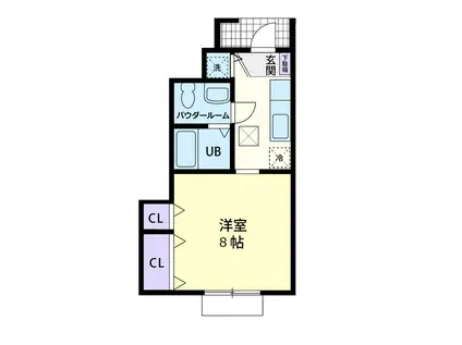 BREATH WILL(ワンルーム/1階)の間取り写真