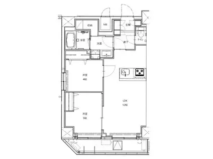 レアライズ町屋(2LDK/7階)の間取り写真