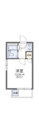 レオパレス岡崎第3(1K/2階)の間取り写真