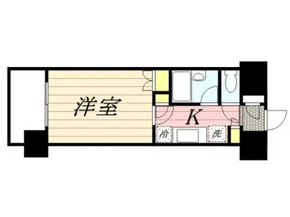 メゾン・ド・リエス(ワンルーム/5階)の間取り写真