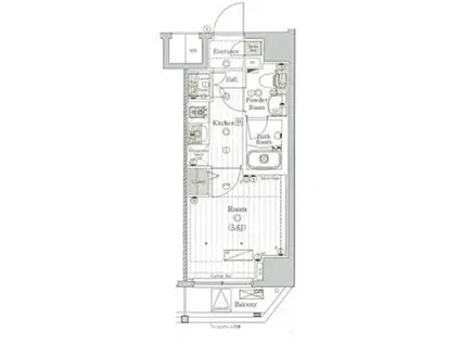 リライア横濱大通公園(1K/4階)の間取り写真