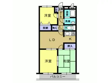 スマイルM1(3LDK/1階)の間取り写真