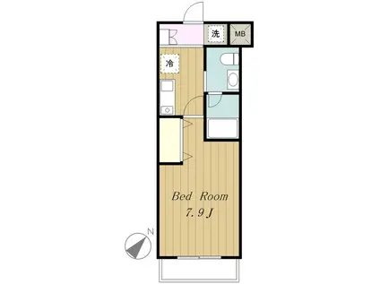 ROUTE相模が丘(1K/3階)の間取り写真