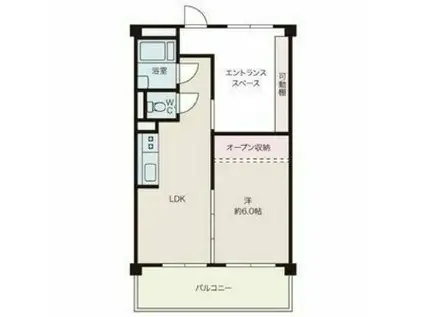 ＪＲ東海交通事業城北線 比良駅(愛知) 徒歩26分 11階建 築55年(1DK/11階)の間取り写真