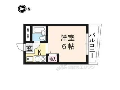 エルぺキーニョ(1K/4階)の間取り写真