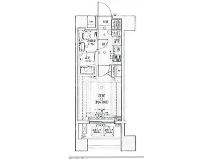 ザ・ヴァレッシア蒲田シティ(1K/8階)の間取り写真