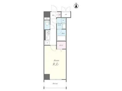 NS PARK RESIDENCE 高田馬場(1K/6階)の間取り写真