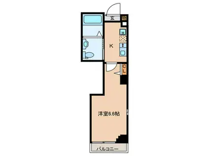 ロイヤル赤羽志茂(1K/7階)の間取り写真