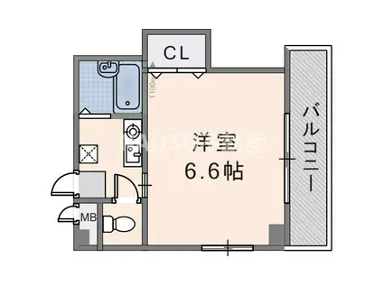 コラソンスクエア(1K/1階)の間取り写真