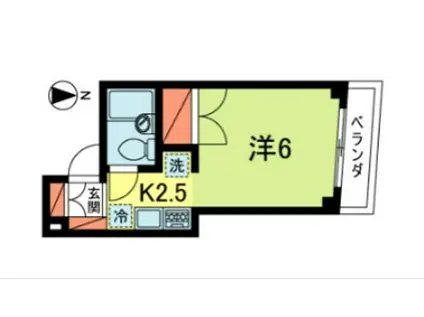 マイシャトー武蔵野(1K/5階)の間取り写真