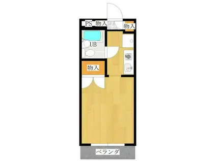 ソワレ東大宮II(1K/2階)の間取り写真