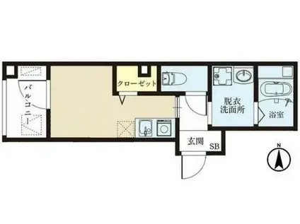 アイミング森下(ワンルーム/2階)の間取り写真