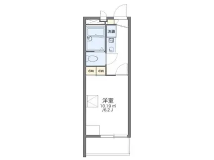 レオパレスピュア(1K/3階)の間取り写真