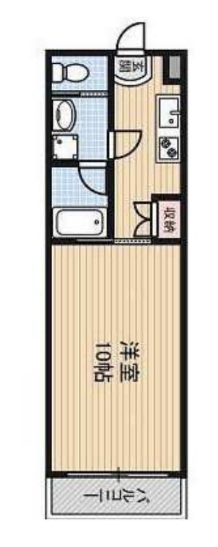 CITY SPIRE心斎橋イースト(1K/3階)の間取り写真