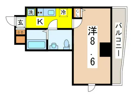 ミヤビヒルズ北池袋(1K/10階)の間取り写真