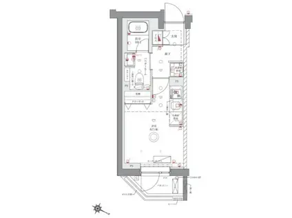 AZEST阪東橋II(ワンルーム/2階)の間取り写真