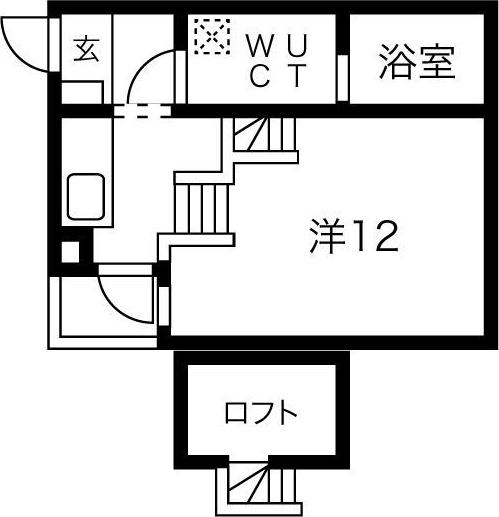 REX新栄(ワンルーム/3階)の間取り写真