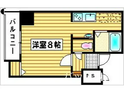 ロイヤル神屋(1K/2階)の間取り写真
