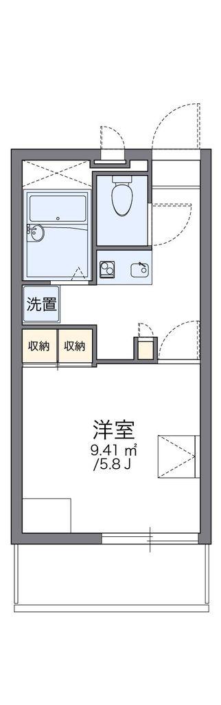 レオパレスゴールドヒルズ(1K/3階)の間取り写真