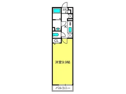 リブリ・日進(1K/3階)の間取り写真