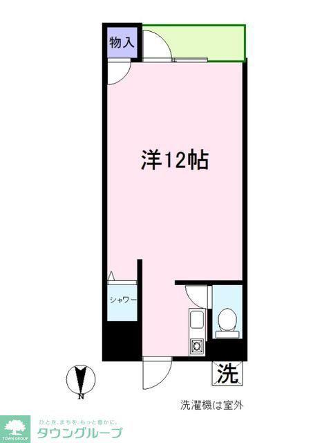 クラシカ国立(ワンルーム/1階)の間取り写真
