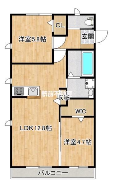 FILO(2LDK/1階)の間取り写真
