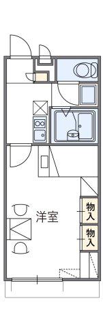 レオパレス播磨II(1K/1階)の間取り写真
