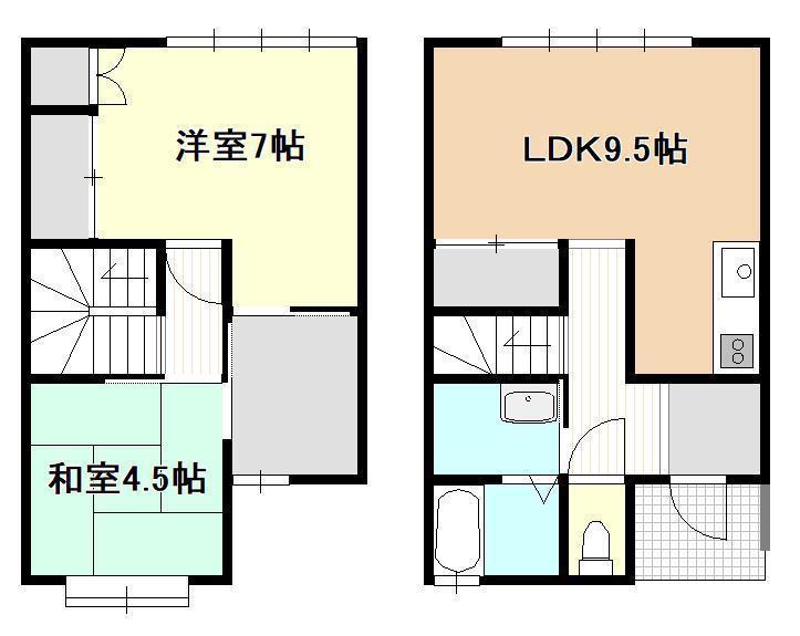 メゾン ドヌマ(2SLDK/1階)の間取り写真