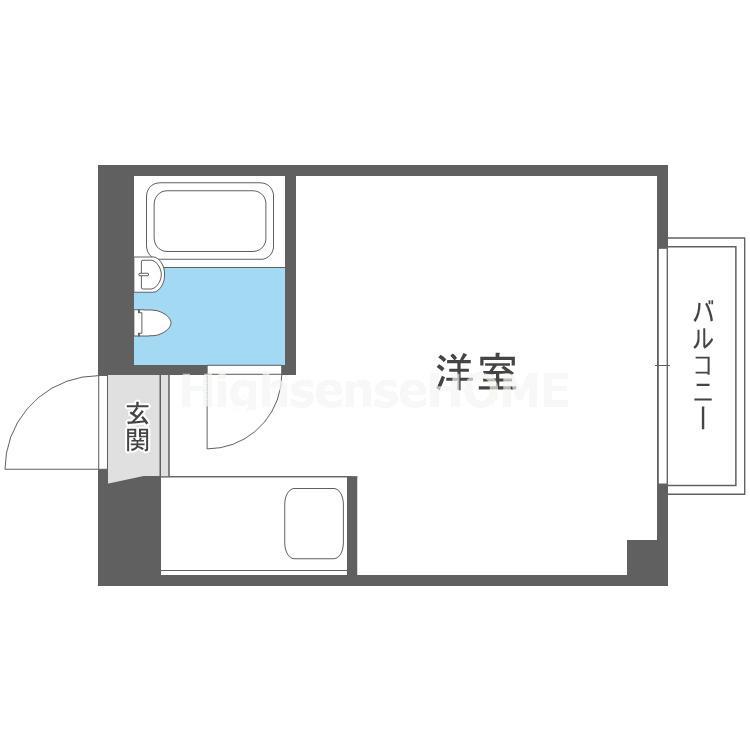 新森サンマンション(ワンルーム/5階)の間取り写真