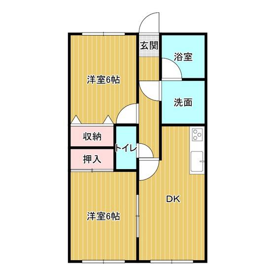 センチュリー相原(2DK/3階)の間取り写真