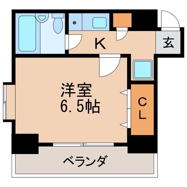 ライオンズマンション丸の内第7(1K/3階)の間取り写真