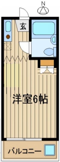 メニエル87(ワンルーム/2階)の間取り写真