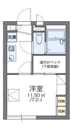 レオパレスライトハウス上田(1K/2階)の間取り写真
