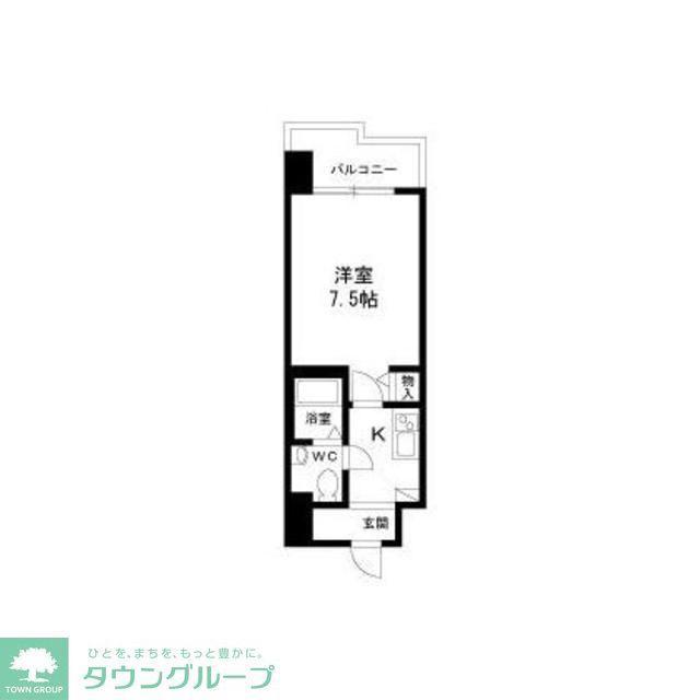 エコロジー鶴舞レジデンス(1K/12階)の間取り写真