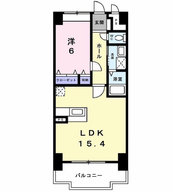 エクセレンシィ(1LDK/7階)の間取り写真