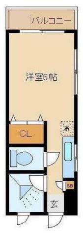 メゾンTO(ワンルーム/1階)の間取り写真