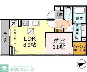 ルチェ・ソラーレ(1LDK/3階)の間取り写真