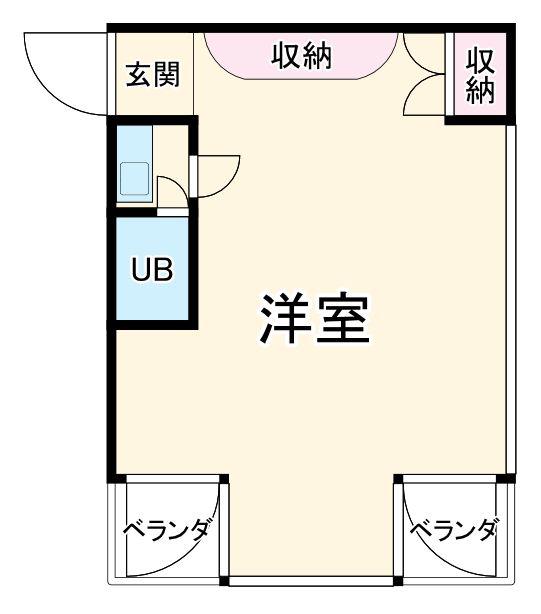 ARC1ビル(ワンルーム/5階)の間取り写真