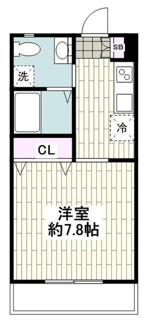 NAKAHA LIFE -ナカハライフー(1K/1階)の間取り写真