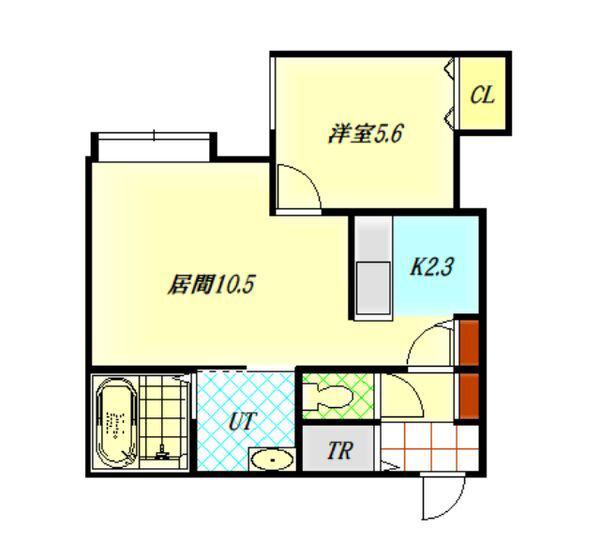 BOX.L(1LDK/2階)の間取り写真