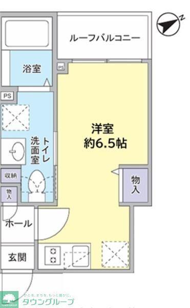 BLGGII(ワンルーム/3階)の間取り写真