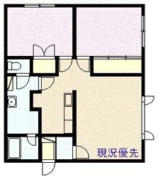 ハイツITO(2LDK/1階)の間取り写真