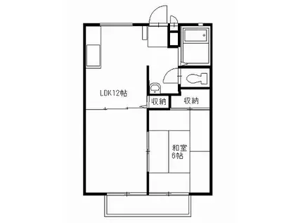 セキグチハイツ(1LDK/2階)の間取り写真