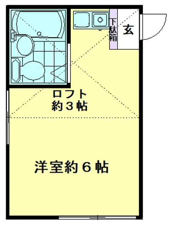 シャインハイム 1階階 間取り